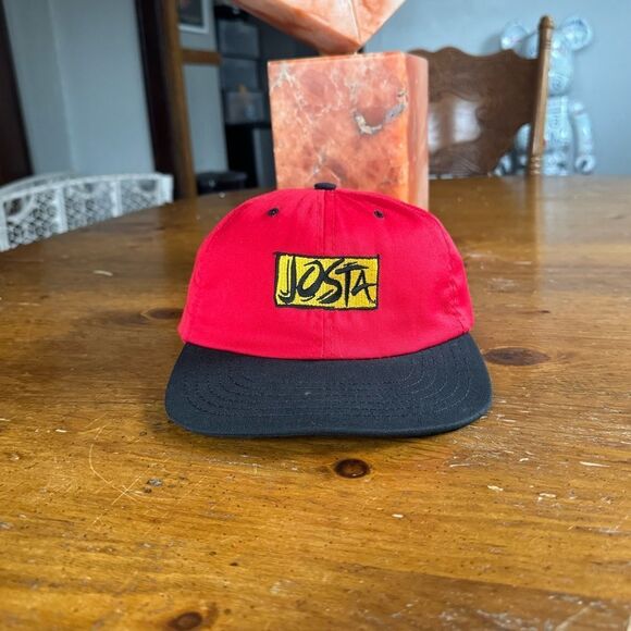 Josta Coca Cola Red Baseball Hat Strapback USA Rare Vintage Trucker - Picture 1 of 5